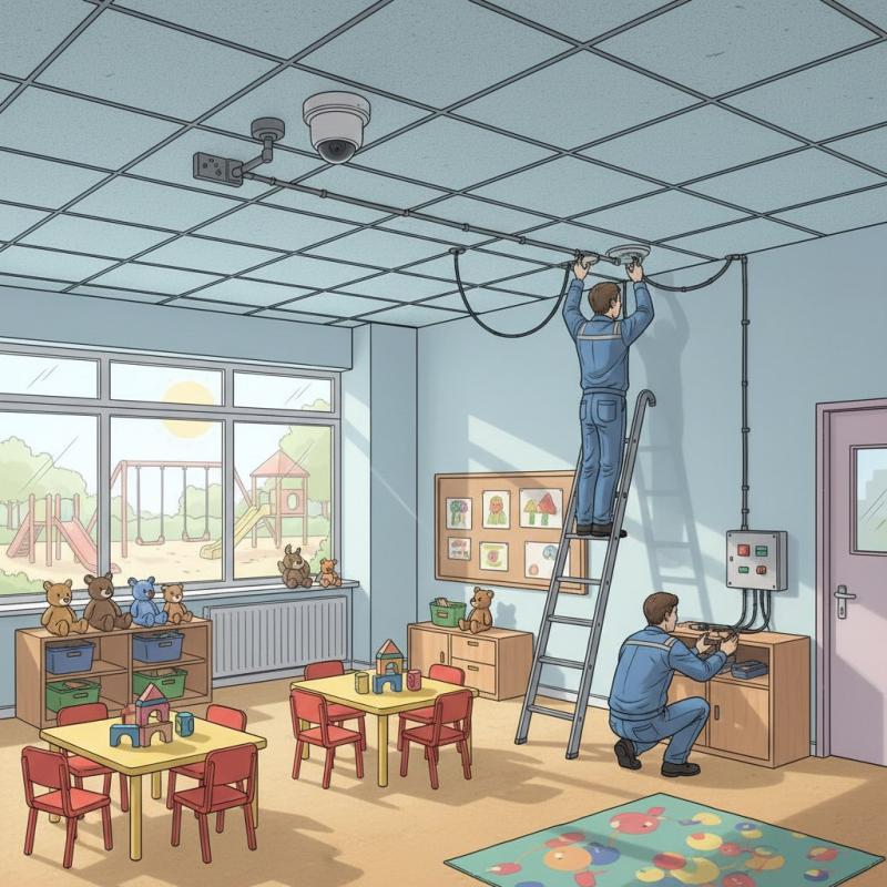 Установить видеонаблюдение в детском саду заказать в Пустошке, цена, интернет магазин cameralook