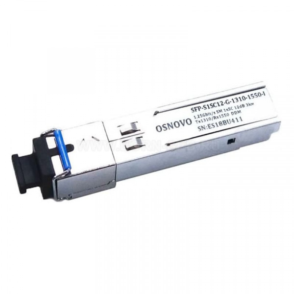 SFP-модуль OSNOVO SFP-S1SC12-G-1310-1550-I SFP-модуль OSNOVO SFP-S1SC12-G-1310-1550-I